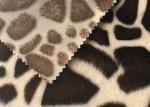 Animal Skin Print Sofa Cover Textile 235gsm Polyester Velvet Fabric