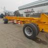 Buy cheap Self Dumping Bed Semi Truck Trailer Shipping Container Chassis Trailer Flatbed Trailer from wholesalers