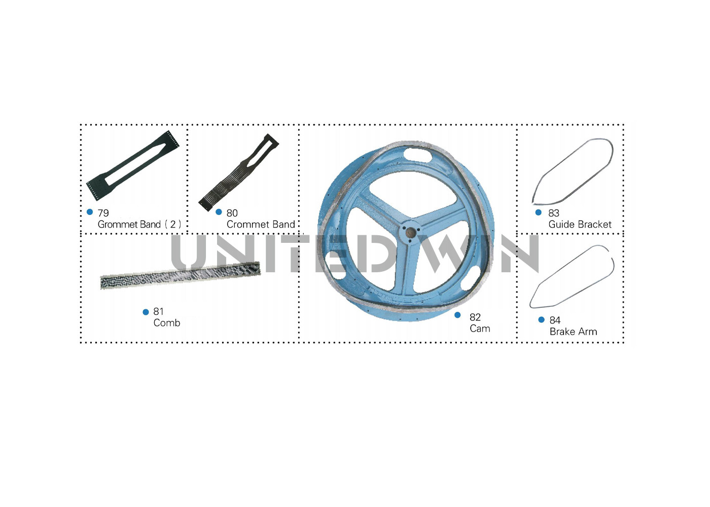 Circular Loom Spare Parts Shuttle Arm Assembly Holder
