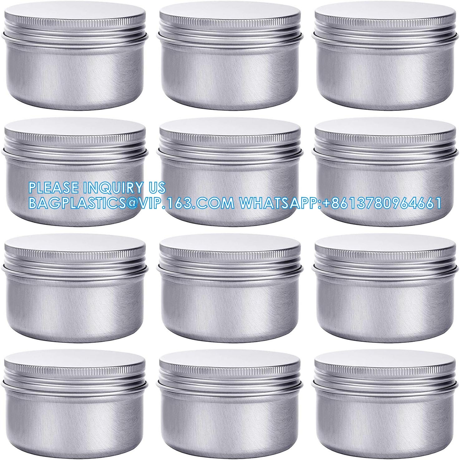 4 Ounce Aluminum Cans 120 ML Screw Lid Metal Storage Tins Containers For Storing Spices, Candies, Lip Balm, Candles