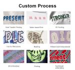 All Over Print 100%Cotton Streetwear Kitted Embroidery Knitted Custom Khaki Men