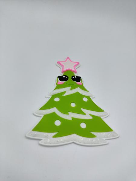 Buy cheap PVC Logo Label Stickers Christmas Tree Decoration Label For Pull Rod Box from wholesalers