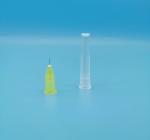 Light Yellow Disposable Syringe Needles Inclined For Injection Out Diameter 2