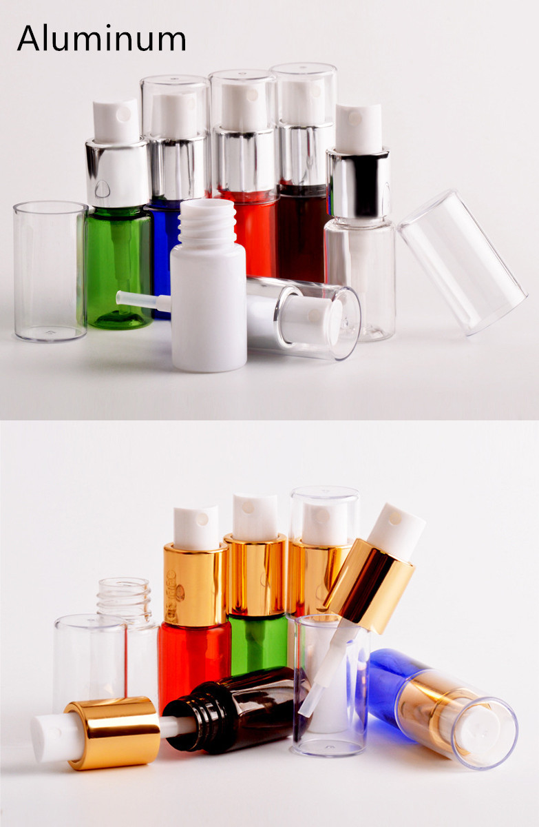 Full Cover Cosmetic Spray Bottles 10ml BPA Free Various Colors With Fine Mist Sprayer