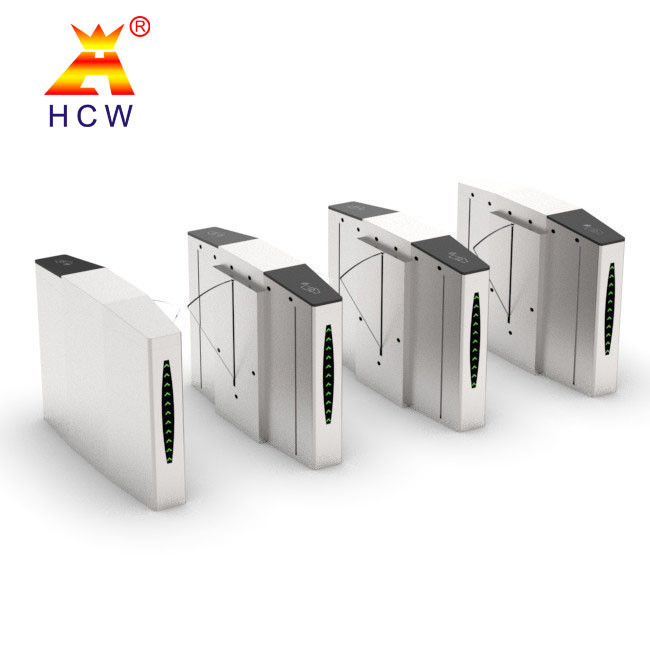 304 Stainless Steel Flap Barrier Turnstile 850mm Channel Width