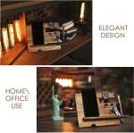 Wooden Phone Docking Station Bedside Nightstand Organizer for Phone Wallet Watch