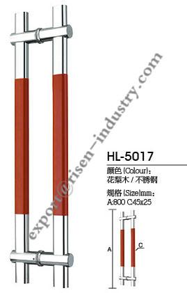 Buy cheap Stainless steel door handle HL5017, dia45 X 25 X 800 from wholesalers