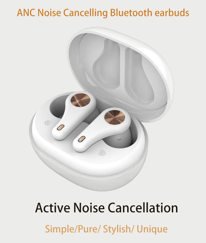 Long Endurance Truly Wireless Earbuds ANC HD Binaural Call Strong Bass Noise Cancelling