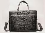 Crocodile leather men's handbag fashion new one-shoulder slant across business