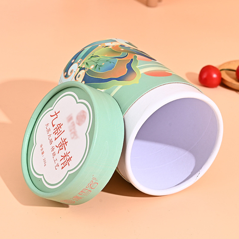 Food Grade Cardboard Cylinder Empty Paper Tube Packaging Coffee Tea Cans