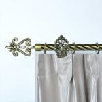 28MM Anti-Brass Diamond Finial Home Window Decoration Twisted Rod 6m Iron