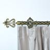 Buy cheap 28MM Anti-Brass Diamond Finial Home Window Decoration Twisted Rod 6m Iron Material Curtain Rod Set from wholesalers