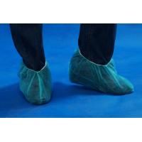 Buy cheap Anti Slip Plastic Foot Disposable Shoe Covers Light Blue Color 30gsm Thickness product