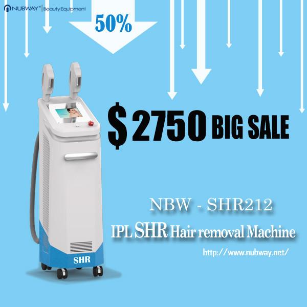 Buy cheap Big Sales Promotion! The Most Featured 2-handles SHR Hair Removal Apparatus Vertical/White from wholesalers