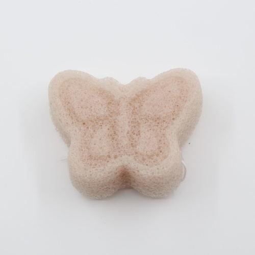 Buy cheap Personal Care Butterfly Bath Sponge Konjac Green Tea Sponge Removing Toxins from wholesalers