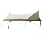 Silver Coated Fabric Sun Shade Outdoor Camping Sun Awning With Wind Rope