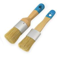 Buy cheap Hog Bristle 1.2inch Wood Wax Paint Brush For Furniture 5.7in Long product