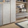 Buy cheap Aluminum Frame Glass Door Walk In Wardrobe Closet Cabinet With Leather Upholstery Soft from wholesalers