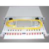Buy cheap FC / SC / ST / LC Fiber Optic Terminal Box , Sliding 19'' 1U Rack Mount Enclosure from wholesalers
