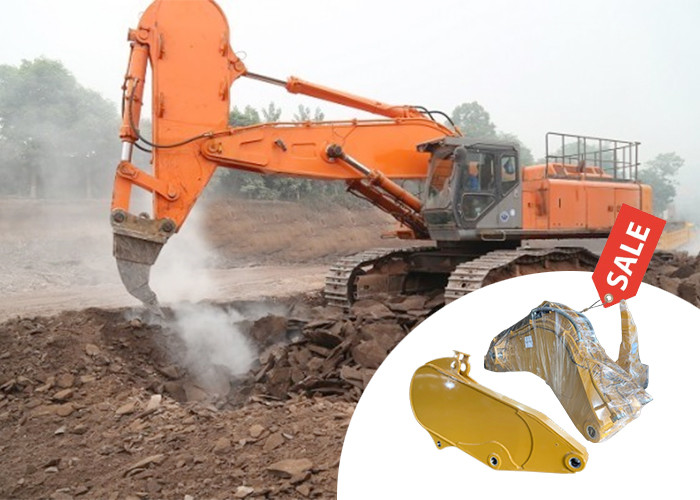 55 Ton High Strong Excavator Rock Arm , Q355B Material Excavator Ripper Boom