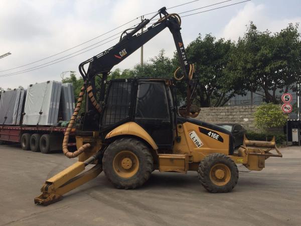 Buy cheap Used Caterpillar Wood Working Machine 416e Timber Backhoe Loader Grab Pipe Machine Perfect Performance Hot Sale from wholesalers