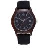 Buy cheap Gents Wooden Wrist Watch 3ATM Water Resistant Wood Watch Leather Band from wholesalers