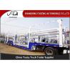 Buy cheap 12 Car Carrier Semi Trailer , Skeletal Type 2 / 3 Axles Vehicle Transport Trailer from wholesalers