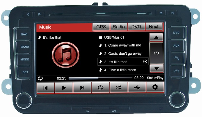 Skoda Fabia/Octavia/Superb/Roomster car DVD with RDS bluetooth iPod CD player OCB-8785-1