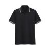 Buy cheap Black Sky Blue Men's POLO Shirt Lapel Slim Summer 65% Cotton T Shirts from wholesalers