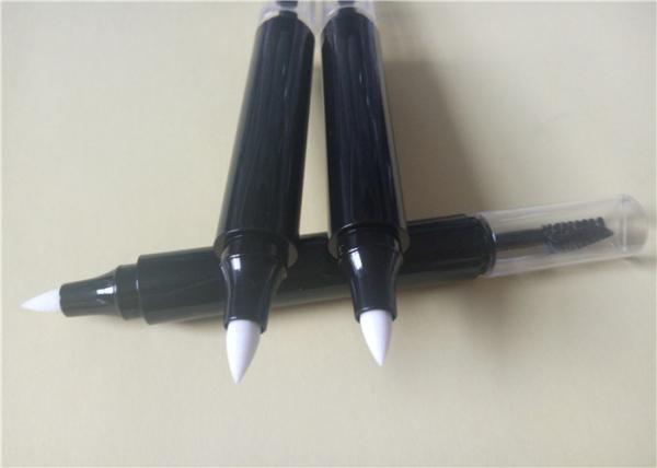 Buy cheap Double Use ABS Waterproof Eyebrow Pencil Packaging Black Color 141.7 * 11mm from wholesalers