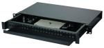 High Finish Fiber Patch Panel 24 Port , LC / Duplex SC Fiber Optic Termination