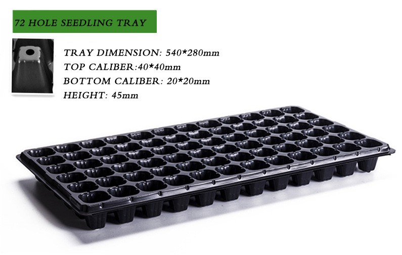 105 Holes Rectangular Polystyrene Seed Raising Tray Deep Cell Plug Trays 540X280mm