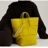 Buy cheap Frosted Flannel Strap Bucket Bag 30cm Woven Leather Shoulder Bag from wholesalers