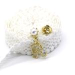 Alloy Collar Lapel Pin Claw Inlaid Pearl Gold Silver Color OEM