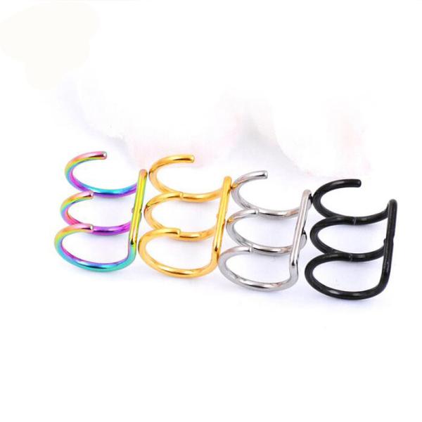 Buy cheap Hot sale 316L stainless steel cuff earrings for non pierced ears from wholesalers