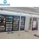Supermarket Refrigeration 12 Door Walk in Cooler Beer Cave with Triple Glazing