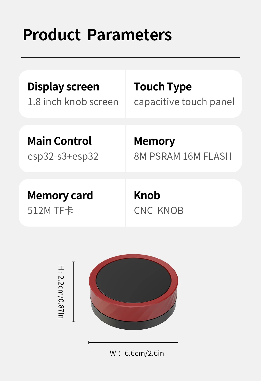 512M Storage ESP32 Display Unit The Ultimate Solution for Displays at 360*360 Pixel Resolution