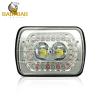 Buy cheap 7 Inch Red Blue Flash Aluminum CG125 Universal Headlight from wholesalers