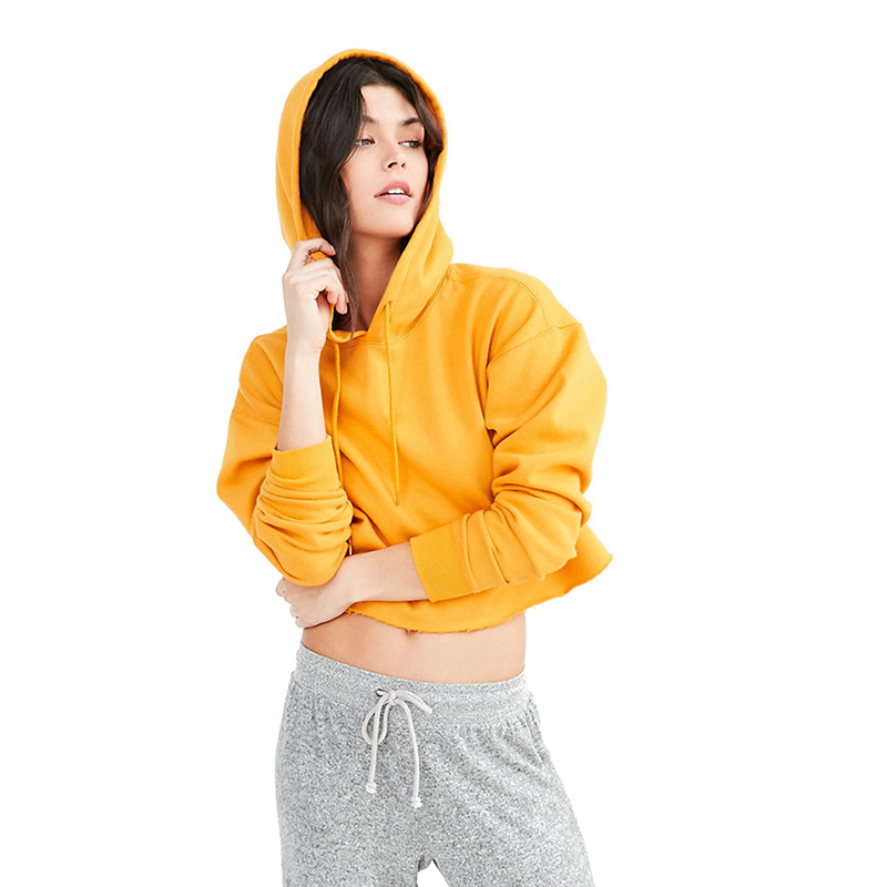 Custom Solid Long Sleeve Crop Top Spring Autumn Outerwear Anti Shrink