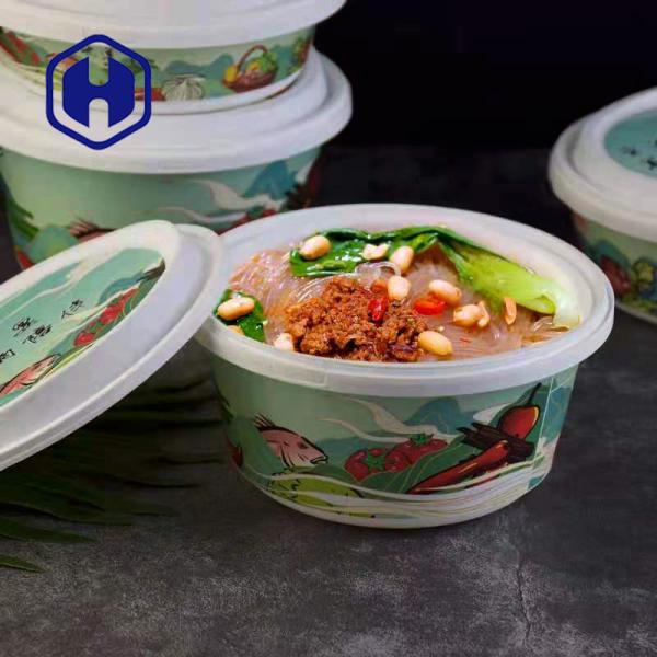 Buy cheap Thermoformed IML Fast Food Take Away Packaging Plastic Tray With Lid 1300ml Leak Proof from wholesalers