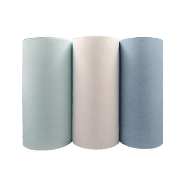 Buy cheap 120gsm Wood Pulp Spunlace Polyester Nonwoven Fabric Industrial Wipes from wholesalers