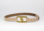 103cm Women's Fashion Leather Belts With Metal Buckle