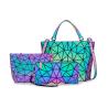Buy cheap Fashion Geometry Ringer PU Leather Tote Bags Laser Color Changing from wholesalers