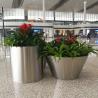 Buy cheap Custom 304 Stainless Steel Flowerpot Garden Outdoor Large Round Plant Pot from wholesalers