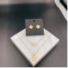 Buy cheap New Arrival Trendy High Polish Newest Gold Color Stainless Steel Earring ,Necklace , Bracelet Sets With Zirco For Lady from wholesalers