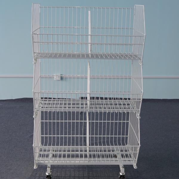 Buy cheap Warehouse Storage Cages Metal Stackable Pallet from wholesalers