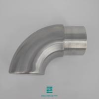 Buy cheap 42.4x2.0mm Stair Rail End Caps 90 Degree Flat Shape Stainless Steel Material product