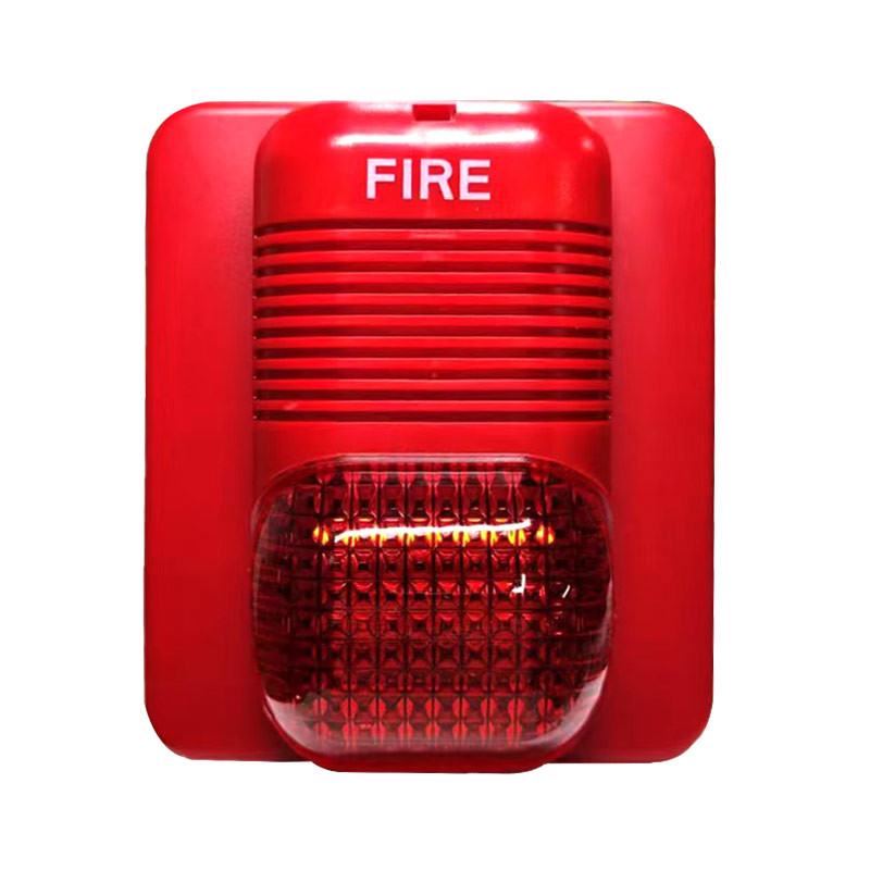 Wall Mounted Conventional Fire Alarm System with Long Life Strobe and Loud Alarm Sound 24V DC Powered