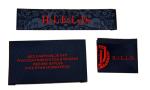Luxury design High density Custom color Clothing Woven Labels For Gloves