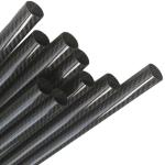 High Strength Matte Carbon Fiber Round Tube Glossy 3K High Modulus 0.5mm
